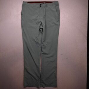 Short Par 4 36x34 Mint Green Flat Front Performance Straight Golf Mens Pants